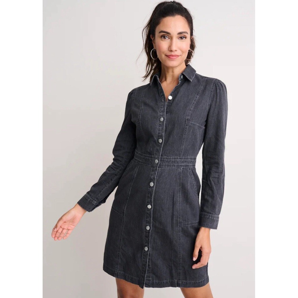UNTUCKit‎ For Her Long Sleeve Shirt Dress 16 Minimalist Capsule Wardrobe